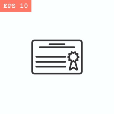 Mezuniyet sertifikası simgesi