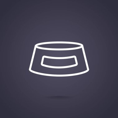 köpek kase web simgesi