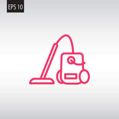 Elektrikli süpürge web simgesi