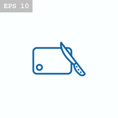 kesme tahtası ve bıçak simgesi