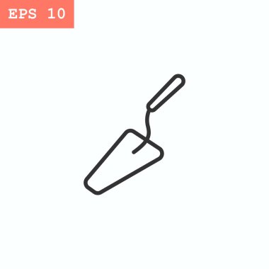 Trowel çizgisi simgesi