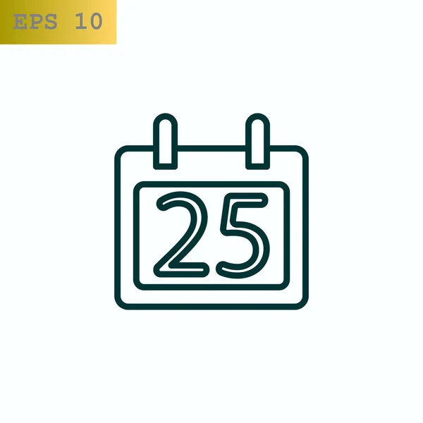 Calendario icono web — Archivo Imágenes Vectoriales