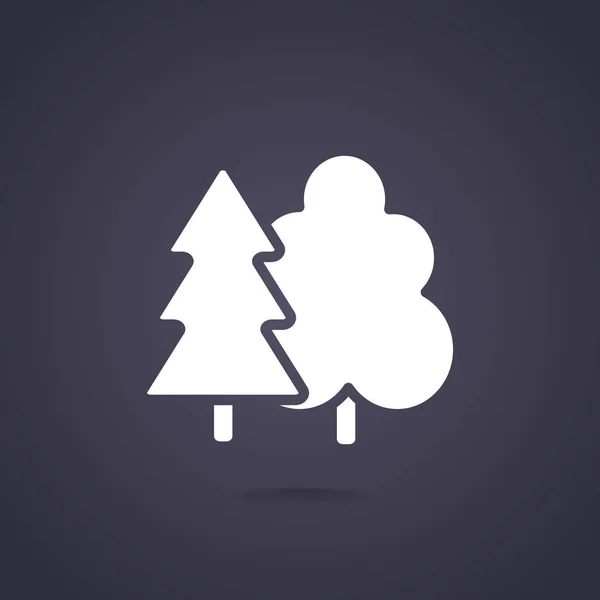 Icona web alberi — Vettoriale Stock