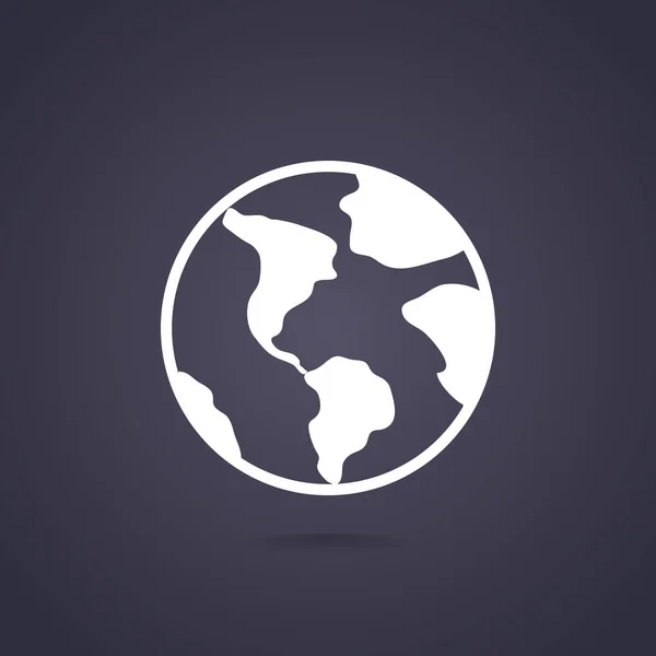 Icona web del globo — Vettoriale Stock