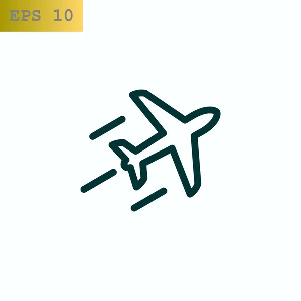 Airplane web icon — Stock Vector