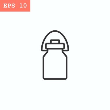 süt düz stil ikonu