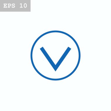 ok düz stil simgesi