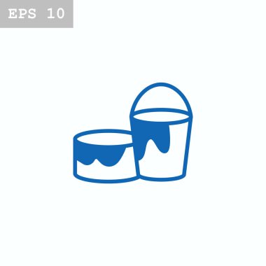 kova ve boya simgesiyle olabilir