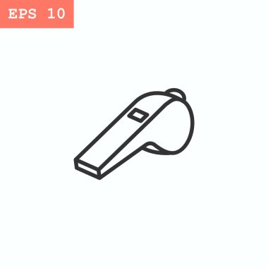 Düdük düz stil ikonu