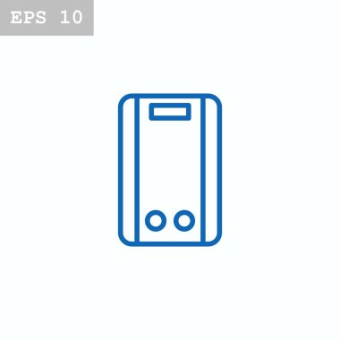 Gayzer düz stil ikonu