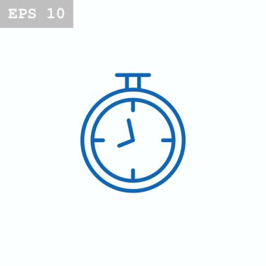 Kronometre düz stil ikonu