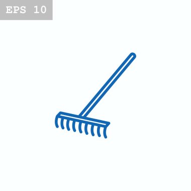 Tırmıklar düz stil ikonu