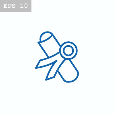 Mezuniyet sertifikası simgesi