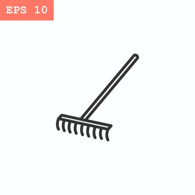 Tırmıklar düz stil ikonu