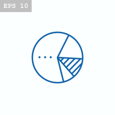 Diyagram düz stil ikonu