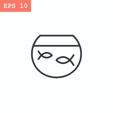 Balıkları akvaryum simgesi