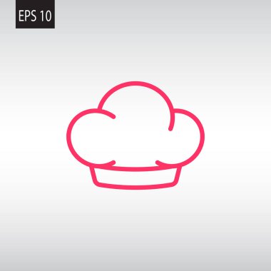Chef şapka web simgesi