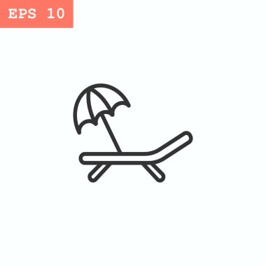 şezlong flatstyle simgesi 