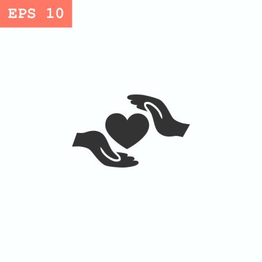 Ellerin simgesinde kalp