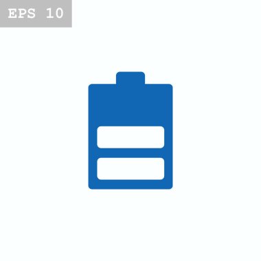 Pil düz stil simgesi