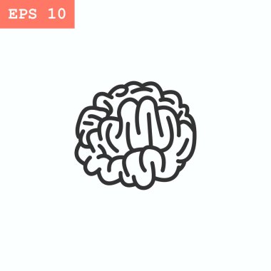 beyin düz stil ikonu