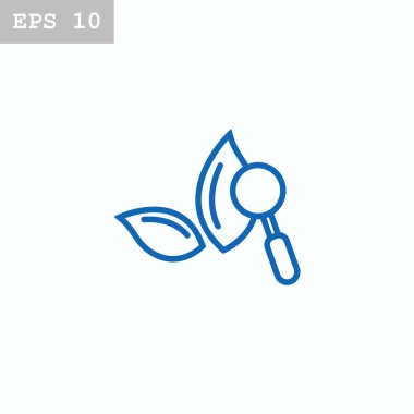 Botanik düz stil ikonu