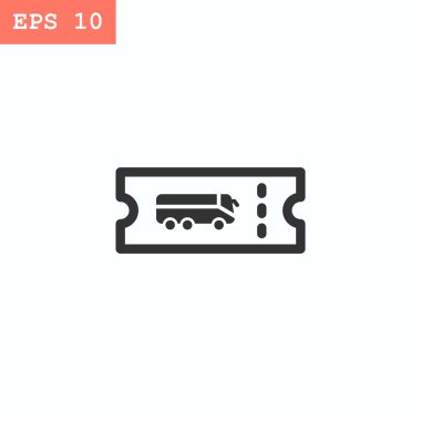 otobüs bileti simgesi