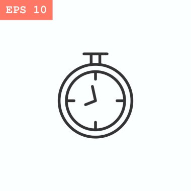 Kronometre düz stil ikonu