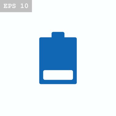 Pil düz stil simgesi