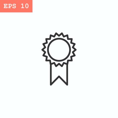 Ödülü düz stil ikonu