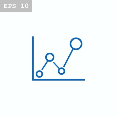 Diyagram düz stil ikonu