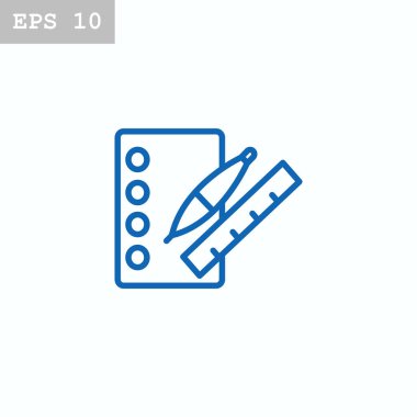 Defter düz stil ikonu