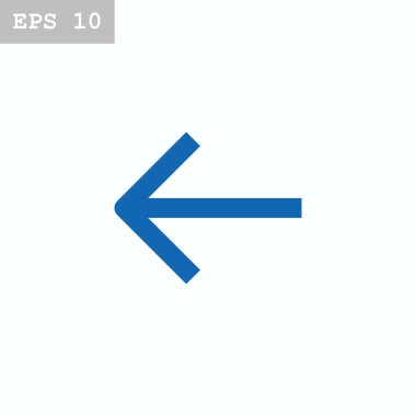 ok düz stil simgesi