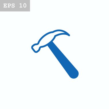 Çekiç düz stil ikonu