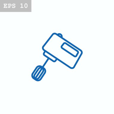 Mikser düz stil ikonu