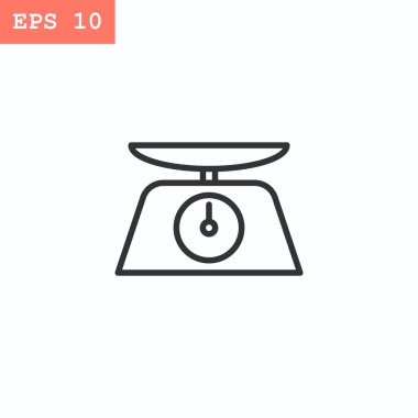 Ölçek düz stil ikonu