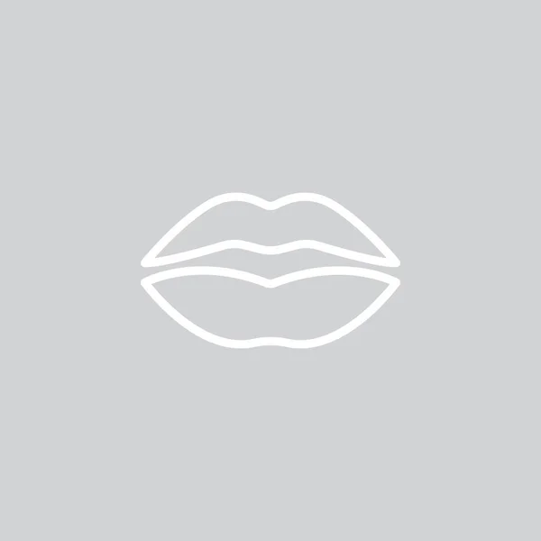 Labios icono web — Vector de stock