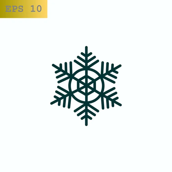 Ikon web snowflake - Stok Vektor