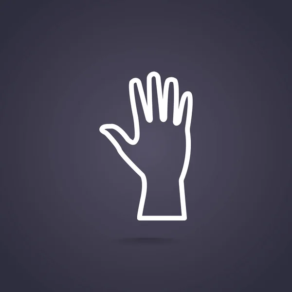 Pictogram van een hand web — Stockvector