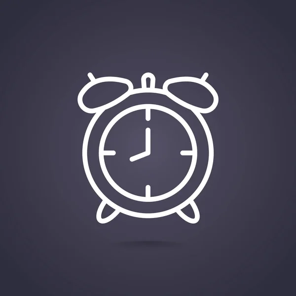 Reloj despertador icono web — Vector de stock