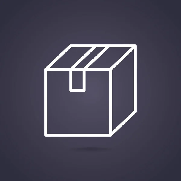 Boîte icône web — Image vectorielle