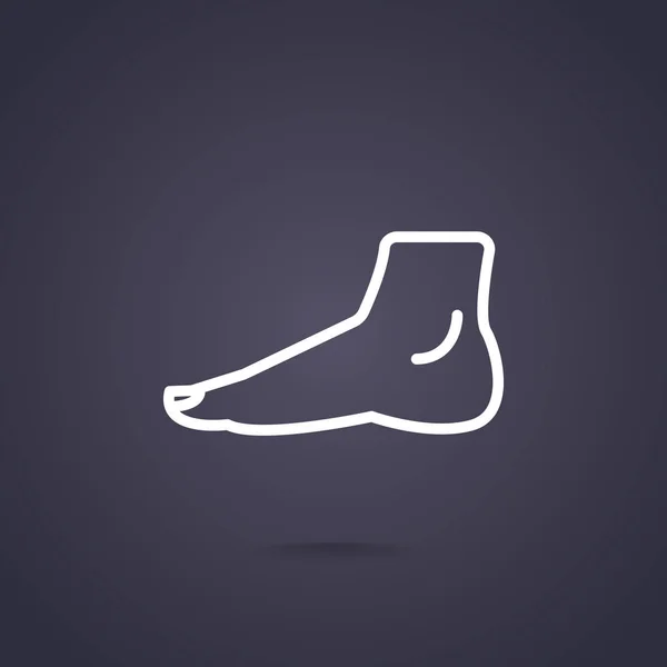 Ikona webové nohy — Stockový vektor