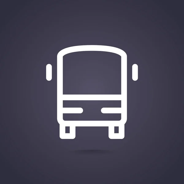 Bus web pictogram — Stockvector