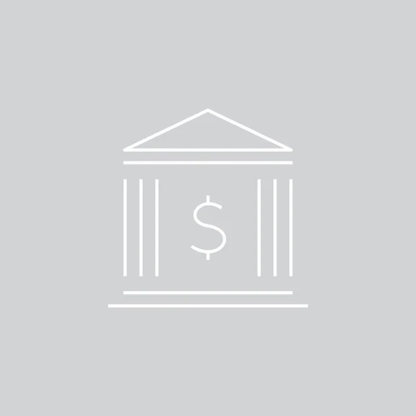 Icono web del banco — Vector de stock