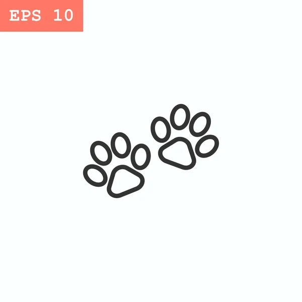 Paw prints icon — Stock Vector