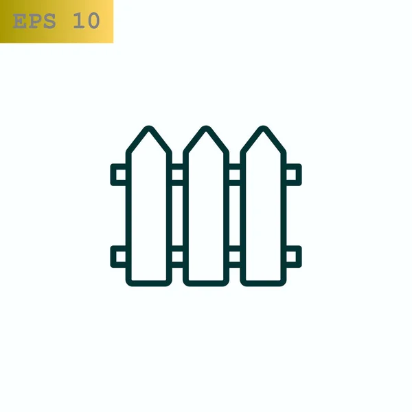フェンス web アイコン — ストックベクタ