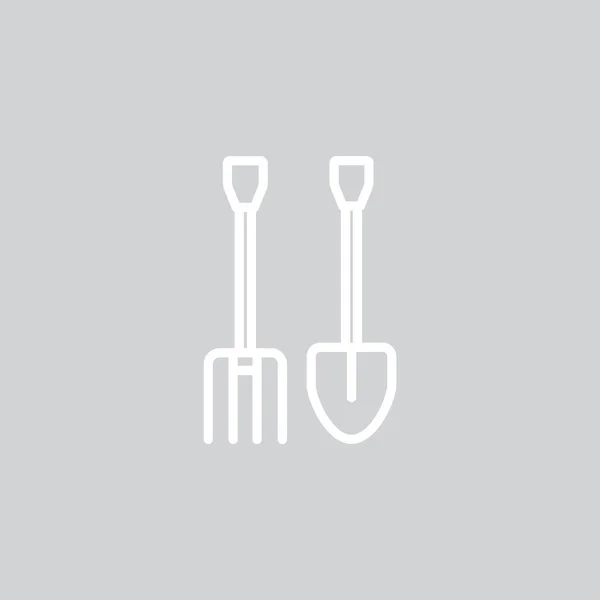 Herramientas de jardinería icono web — Vector de stock