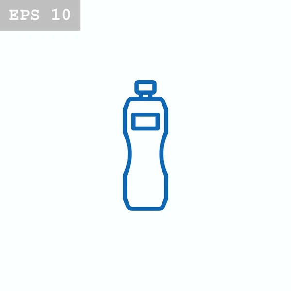Bottiglia icona in stile piatto — Vettoriale Stock