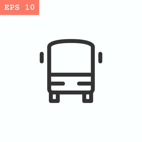 Ícone de estilo plano de ônibus —  Vetores de Stock