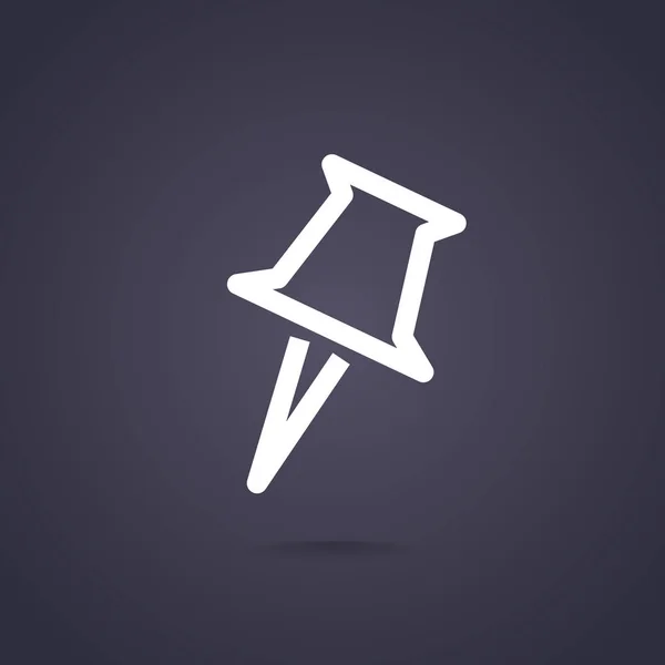 Pin web pictogram — Stockvector